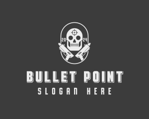 Skull Target Airsoft logo design