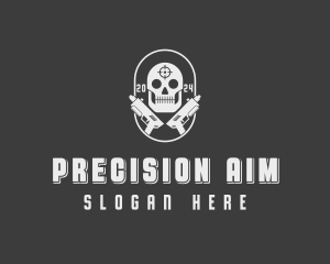 Skull Target Airsoft logo design