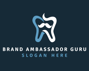 Tooth Mustache Dentist logo design