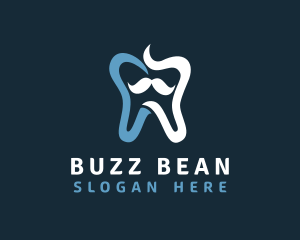 Tooth Mustache Dentist logo design