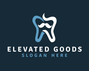 Tooth Mustache Dentist logo design