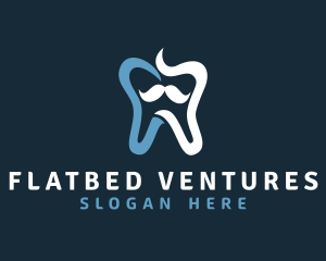 Tooth Mustache Dentist logo design