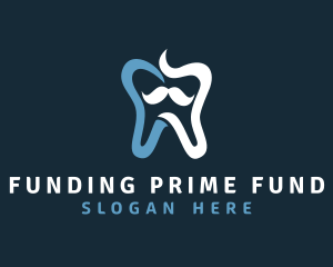 Tooth Mustache Dentist logo design