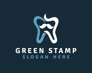 Tooth Mustache Dentist logo design