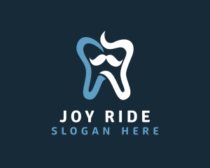 Tooth Mustache Dentist logo design