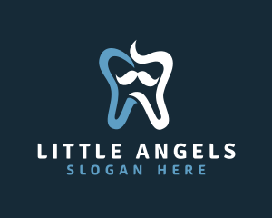 Tooth Mustache Dentist logo