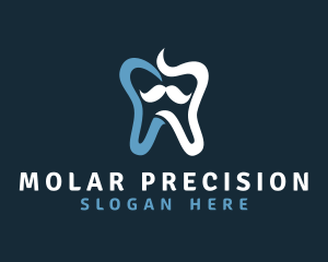 Tooth Mustache Dentist logo