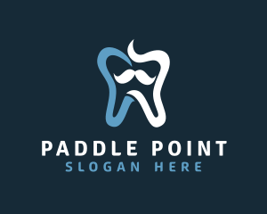 Tooth Mustache Dentist logo design