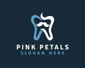 Tooth Mustache Dentist logo design