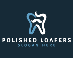 Tooth Mustache Dentist logo design