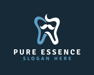 Tooth Mustache Dentist logo design