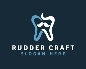 Tooth Mustache Dentist logo design