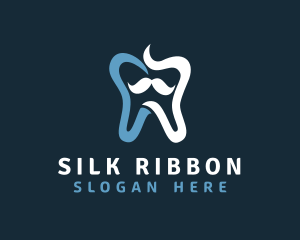 Tooth Mustache Dentist logo design