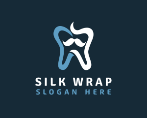 Tooth Mustache Dentist logo design