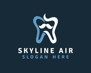 Tooth Mustache Dentist logo