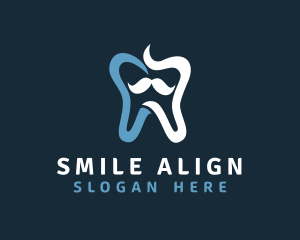 Tooth Mustache Dentist logo