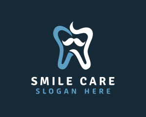 Tooth Mustache Dentist logo