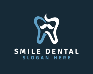 Tooth Mustache Dentist logo