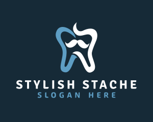 Tooth Mustache Dentist logo