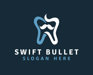 Tooth Mustache Dentist logo design