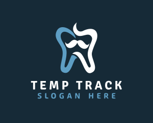 Tooth Mustache Dentist logo design