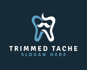 Tooth Mustache Dentist logo