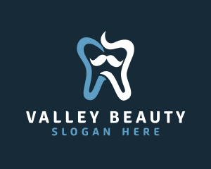 Tooth Mustache Dentist logo design