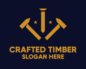 Gold Hammer Blacksmith logo design