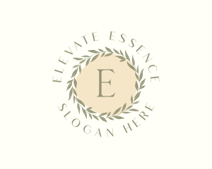 Organic Leaf Wreath logo