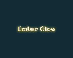 Luminous Shining Text logo design