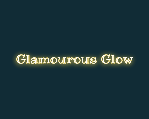 Luminous Shining Text logo design