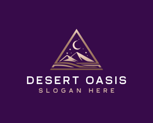 Crescent Moon Desert logo design