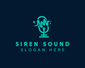 Audio Sound Microphone logo design