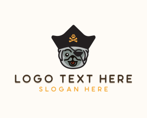 Pet Puppy Dog Pirate  logo