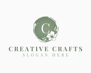 Floral Craft Wedding Event logo design