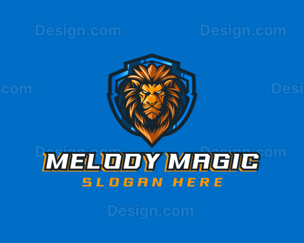 Gaming Shield Lion Logo