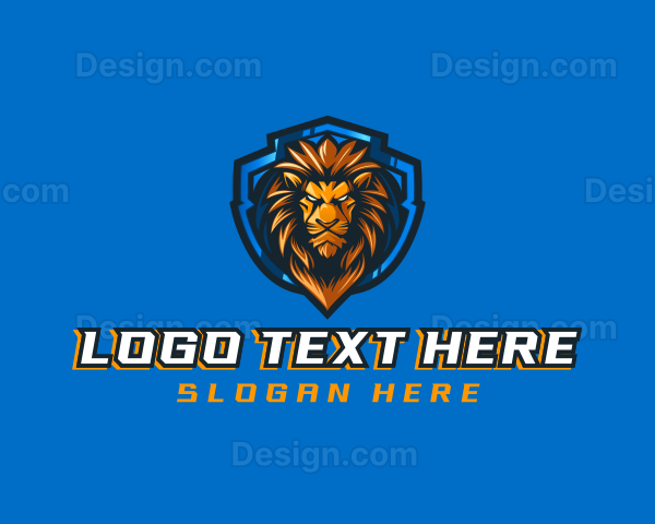 Gaming Shield Lion Logo