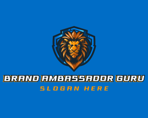 Gaming Shield Lion logo design