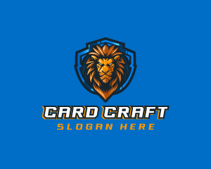 Gaming Shield Lion logo design