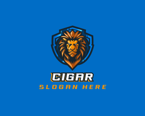 Gaming Shield Lion logo design