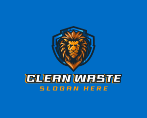 Gaming Shield Lion logo design