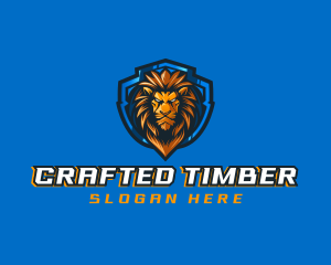 Gaming Shield Lion logo design