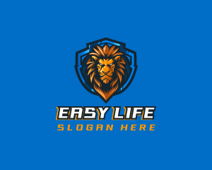 Gaming Shield Lion logo design