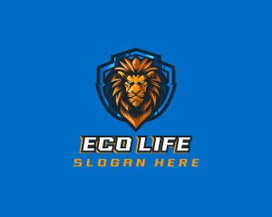 Gaming Shield Lion logo design