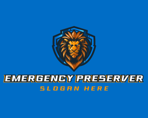 Gaming Shield Lion logo design