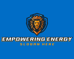 Gaming Shield Lion logo design