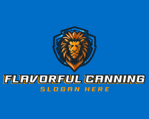 Gaming Shield Lion logo design