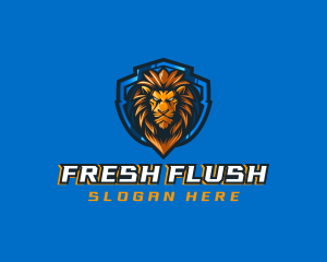 Gaming Shield Lion logo design