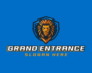 Gaming Shield Lion logo design
