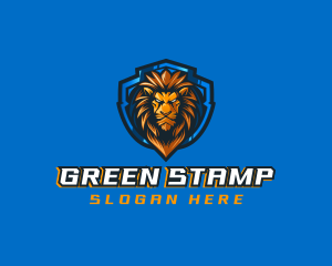 Gaming Shield Lion logo design